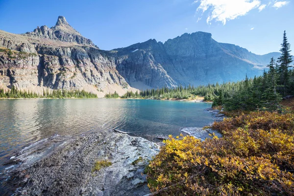Gleccser Nemzeti Park Festői Sziklás Csúcsai Montana Usa Gyönyörű Természeti — Stock Fotó