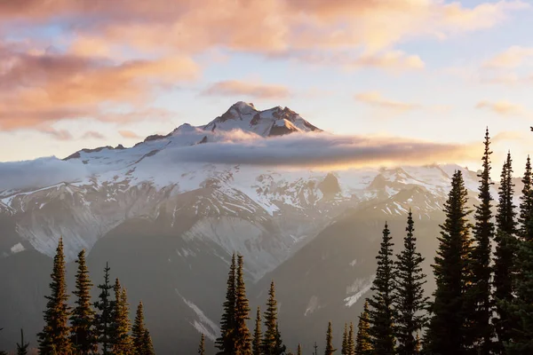Glacier Peak Sunrise Washington Eua Filtro Instagram — Fotografia de Stock