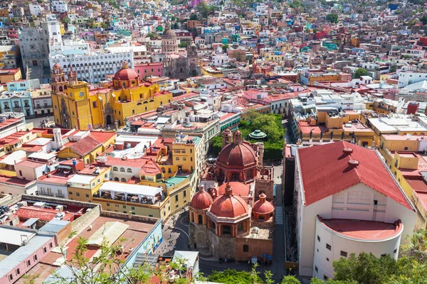 Όμορφη Θέα Της Διάσημης Πόλης Guanajuato Μεξικό — Φωτογραφία Αρχείου