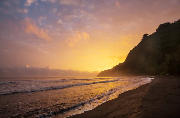 Mooie Scène Hawaïaanse Zonsondergang — Stockfoto