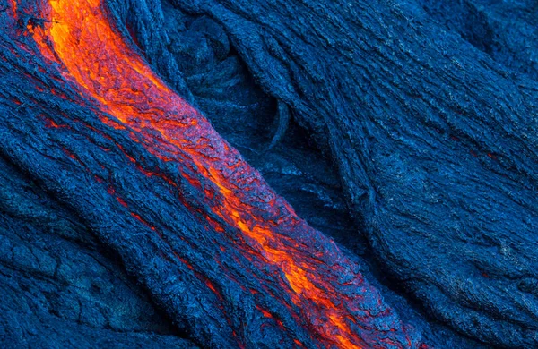 Fluxo Lava Big Island Havaí — Fotografia de Stock