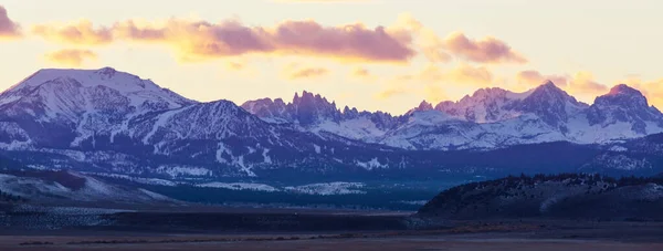 Sierra Nevada Montagne California Stati Uniti Inizio Stagione Invernale — Foto Stock