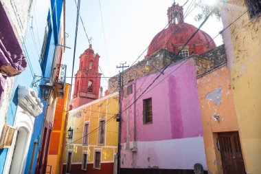 Meksika 'nın ünlü şehri Guanajuato' nun güzel manzarası.