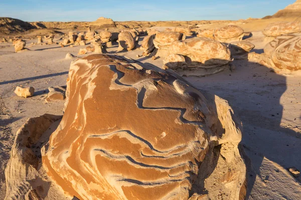 Необычные Пустынные Пейзажи Пустынях Бисти Пустынная Зона Зин Нью Мексико — стоковое фото