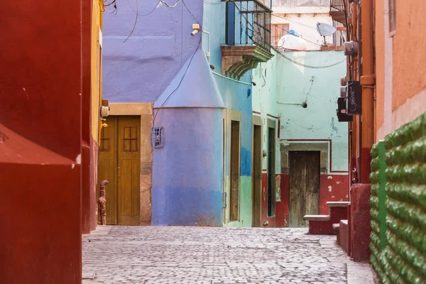 Case Colorate Stile Coloniale Una Città Messicana Guanajuato — Foto Stock