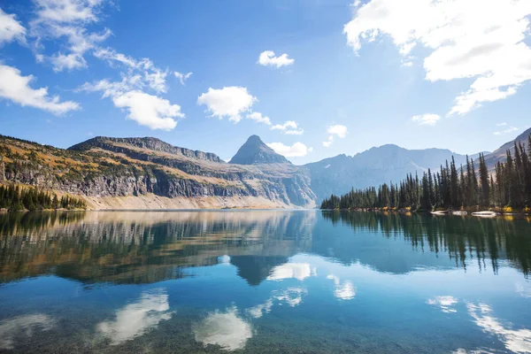 Picturesque Rocky Peaks Glacier National Park Montana Usa Прекрасні Природні — стокове фото