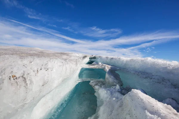 加拿大高山上的冰川 — 图库照片