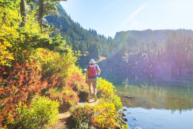 Yaz dağlarında gezginler