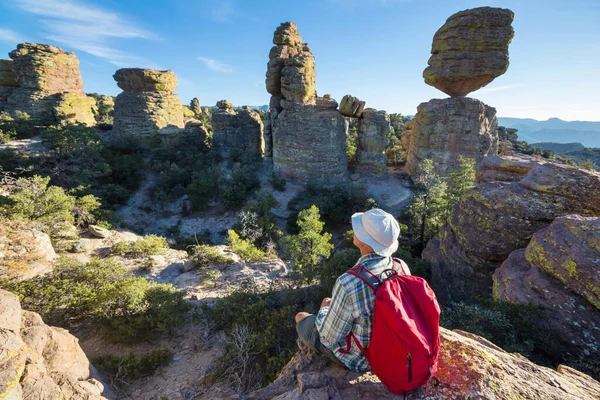 Unusual Landscape Chiricahua National Monument Arizona Usa — Stock Photo, Image