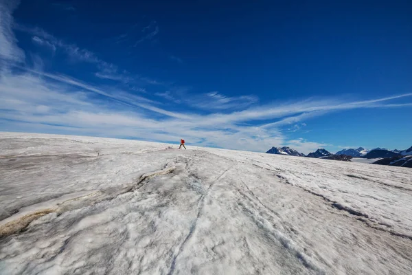 Ledovec Vysokých Horách Kanadě — Stock fotografie