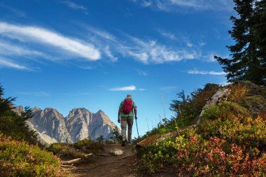 Yaz dağlarında gezginler