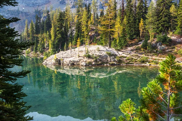 Lago Serenidad Las Montañas Temporada Verano Hermosos Paisajes Naturales — Foto de Stock