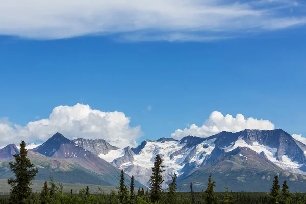 Picturesque Mountain View Canadian Rockies Summer Season — стокове фото