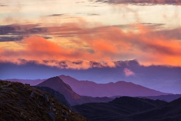 Východ Slunce Krásných Vysokých Horách Kolumbii Jižní Amerika — Stock fotografie