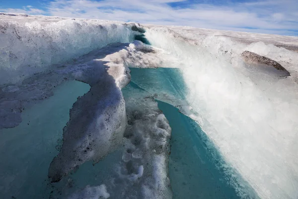 Гігантський Льодовик Високих Горах — стокове фото