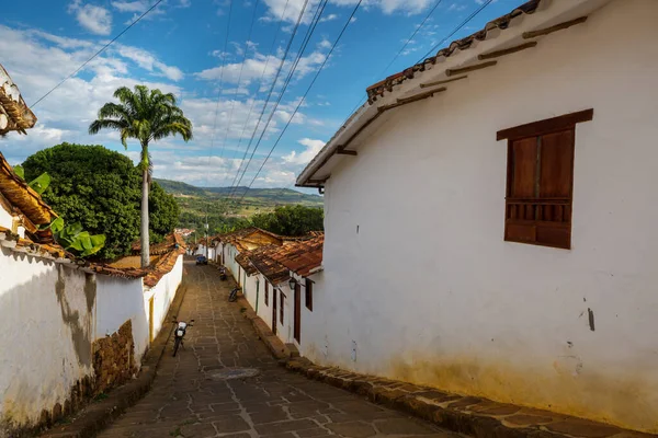 在哥伦比亚 风景如画的小镇Barichara是一个受欢迎的旅游胜地 — 图库照片
