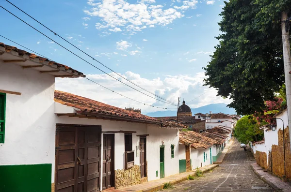 Vista Pitoresca Cidade Barichara Destino Turístico Popular Colômbia — Fotografia de Stock