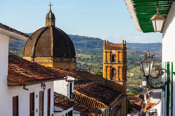 Veduta Della Pittoresca Città Barichara Una Popolare Destinazione Turistica Colombia — Foto Stock