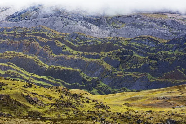 Montañas Cordillera Verde Brumosa Colombia América Del Sur — Foto de Stock
