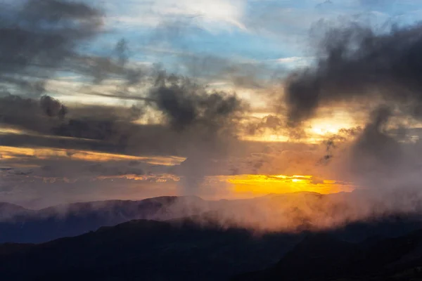 Montagne Verdi Nebbiose Della Cordigliera Colombia Sud America — Foto Stock