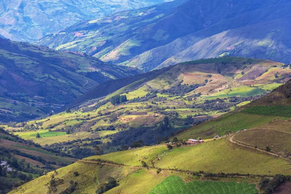 Сільські Пейзажі Зелених Колумбійських Горах — стокове фото