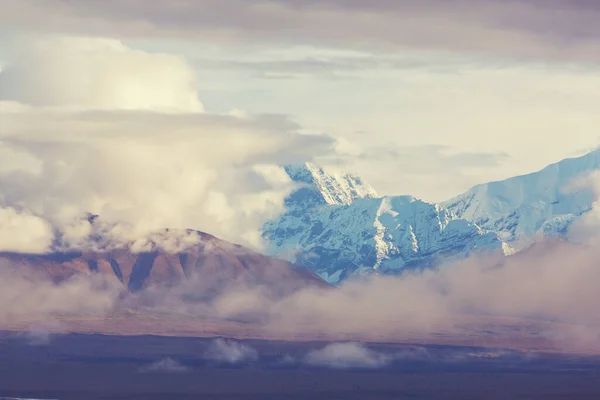 Munții Pitorești Din Alaska Vara Zăpadă Acoperite Masive Ghețari Vârfuri — Fotografie, imagine de stoc