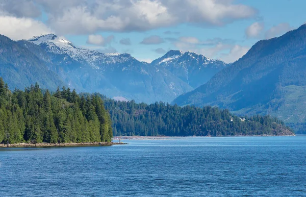 Krajina Ostrově Vancouver Při Západu Slunce Britská Kolumbie Kanada — Stock fotografie