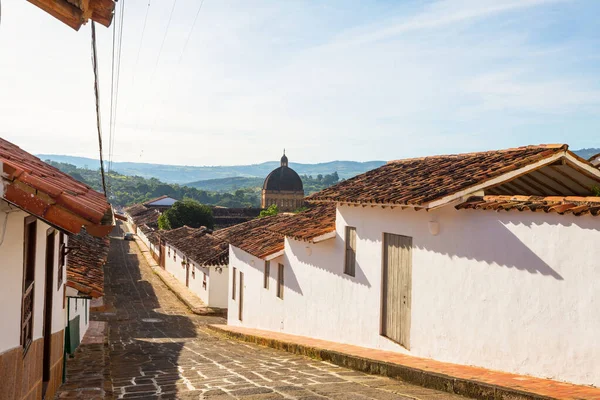 Uitzicht Het Pittoreske Stadje Barichara Een Populaire Toeristische Bestemming Colombia — Stockfoto