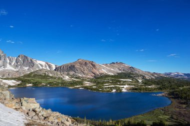 Hike in Wind River Range in Wyoming, USA. Summer season.