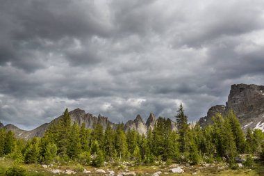 Hike in Wind River Range in Wyoming, USA. Summer season.