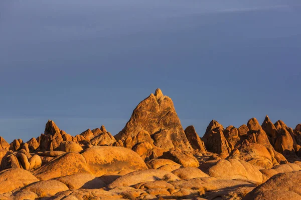 Niezwykłe Kamienne Formacje Alabama Hills Kalifornia Usa — Zdjęcie stockowe