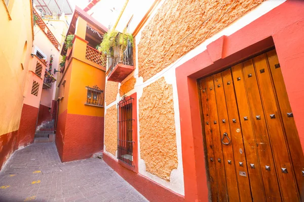 Città Storica Coloniale Guanajuato Famoso Vicolo Del Bacio Callejon Del — Foto Stock