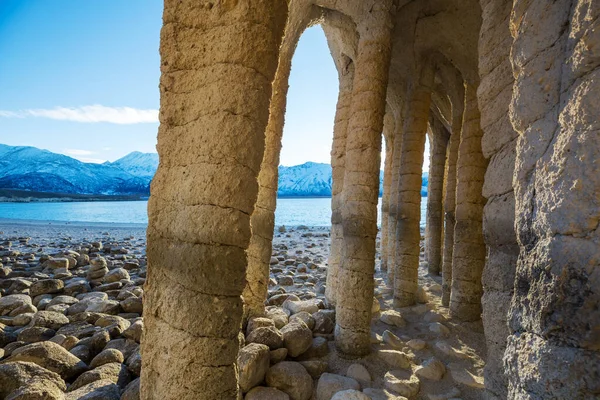 Ασυνήθιστα Φυσικά Τοπία Crowley Lake Columns Στην Καλιφόρνια Ηπα — Φωτογραφία Αρχείου