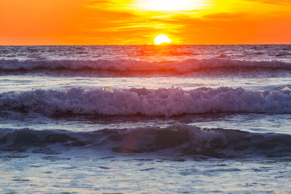 sea sunset for natural background