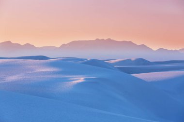 White Sands Ulusal Anıtı, New Mexico, ABD 'de alışılmadık doğal manzaralar