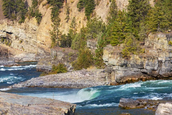 Kootenay River Rocky Mountains Montana Usa — Foto Stock