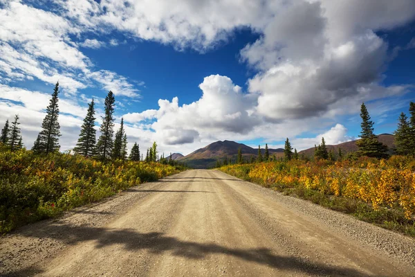 Der Malerische Highway Alaska Usa Dramatische Aussichten — Stockfoto
