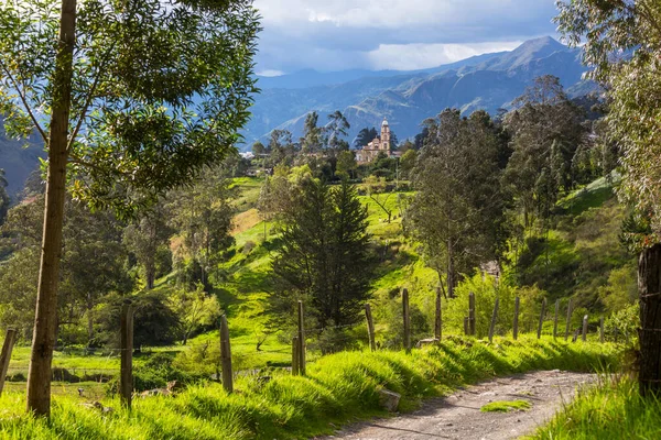 Güney Amerika Daki Kolombiya Dağlarında Yeşil Kırsal Alanlar — Stok fotoğraf