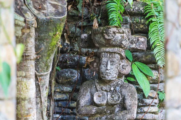 Estatua Lápida Maya Honduras — Foto de Stock