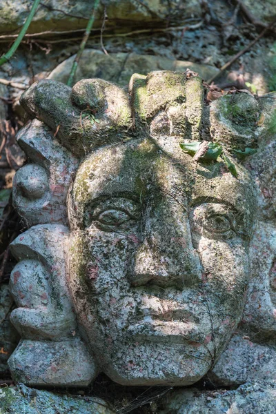 Estatua Lápida Maya Honduras — Foto de Stock
