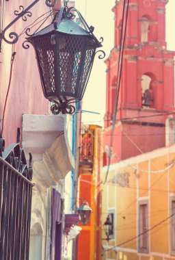 Meksika 'nın ünlü şehri Guanajuato' nun güzel manzarası.