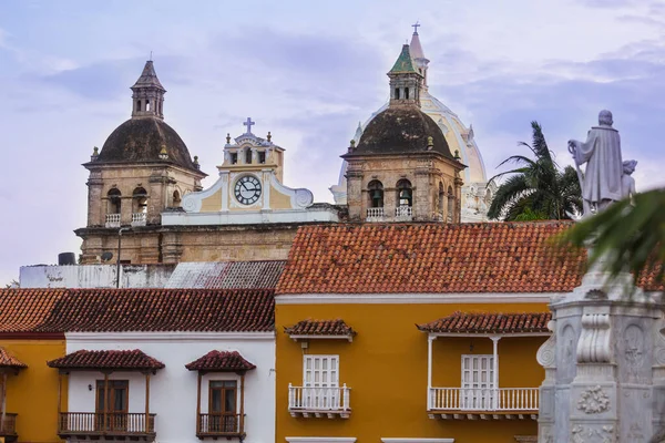 Vue Ville Antique Cartagena Indias Colombie — Photo