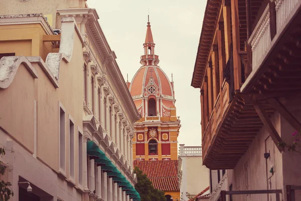 Vista Ciudad Antigua Cartagena Indias Colombia — Foto de Stock