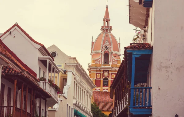 Kilátás Ókori Város Cartagena Indias Kolumbia — Stock Fotó