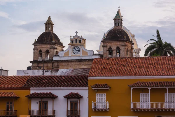 Άποψη Της Αρχαίας Πόλης Cartagena Indias Κολομβία — Φωτογραφία Αρχείου