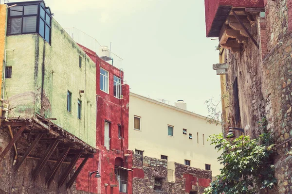 Meksika Nın Guanajuato Kasabasının Renkli Koloni Tarzı Evleri — Stok fotoğraf