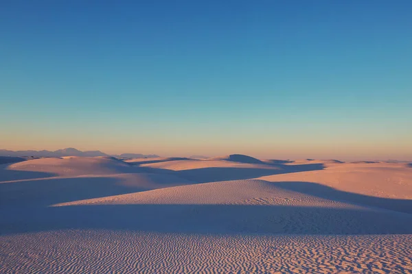 Paisajes Naturales Inusuales White Sands National Monument Nuevo México —  Fotos de Stock