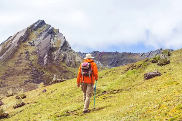 南美洲哥伦比亚高山登山者 — 图库照片