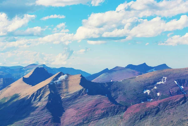Pintorescos Picos Rocosos Del Parque Nacional Glaciar Montana Hermosos Paisajes — Foto de Stock