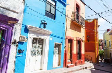 Meksika 'nın ünlü şehri Guanajuato' nun güzel manzarası.
